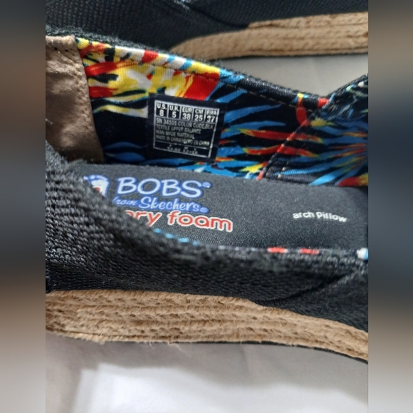 BOBS Black Espadrille Slip-On Shoes - Picture 11 of 16